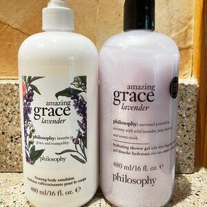 Philosophy Amazing Grace Lavender Shower Gel and Body Lotion! NEW